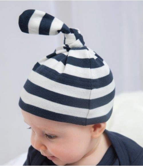 BabyBugz Baby Stripy Knotted Hat