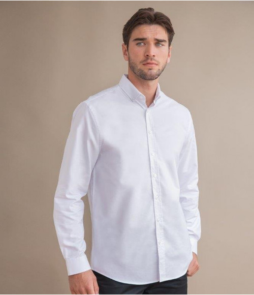H512C Henbury Modern Long Sleeve Classic Fit Oxford Shirt