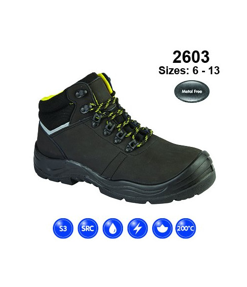 2603 Himalayan Black Composite S3 Hiker Boot