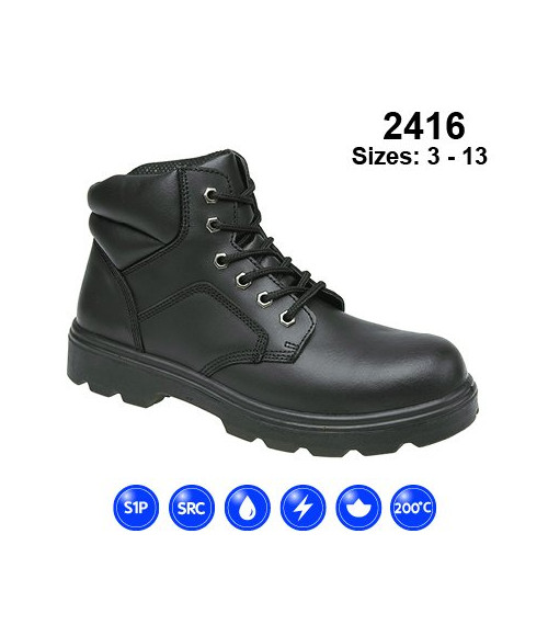 2416 Himalayan Black DD Safety Boot with SMS