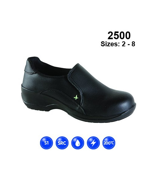 2500 Himalayan Black Microsafe Ladies Sfty Shoe