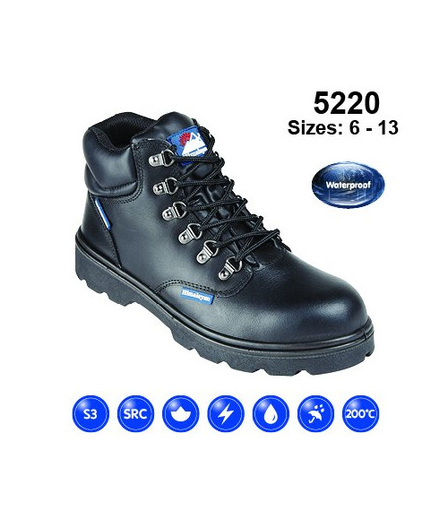 5220 Himalayan Black W/P S3 SRC Boot