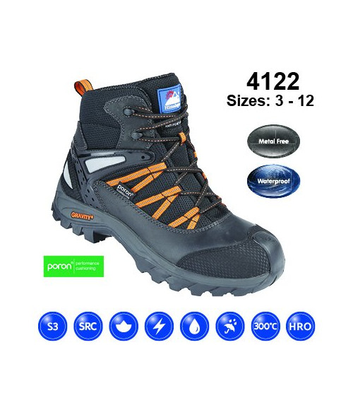 4122 Himalayan Black Waterproof Boot