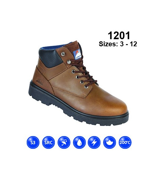1201 Himalayan Brown DD SMS Safety Boot