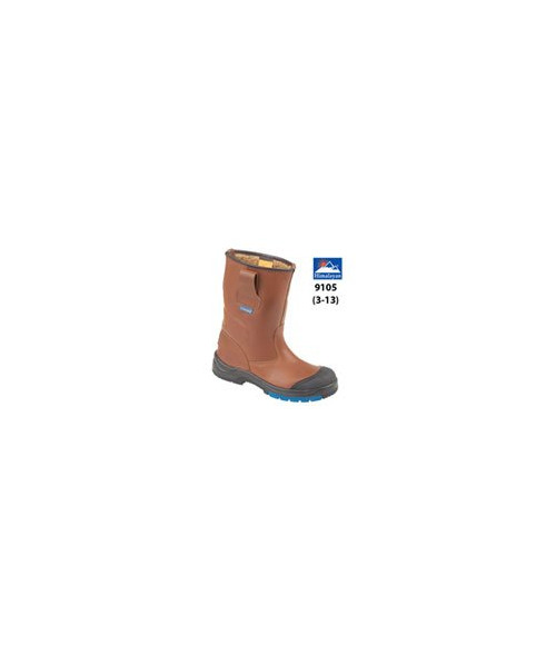 9105 Himalayan Brown Scuff Cap Lined Rigger S3