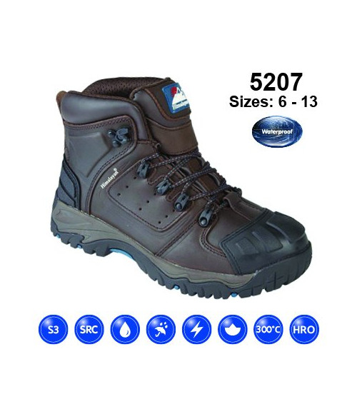 5207 Himalayan Brown Waterproof S3 SRC Boot
