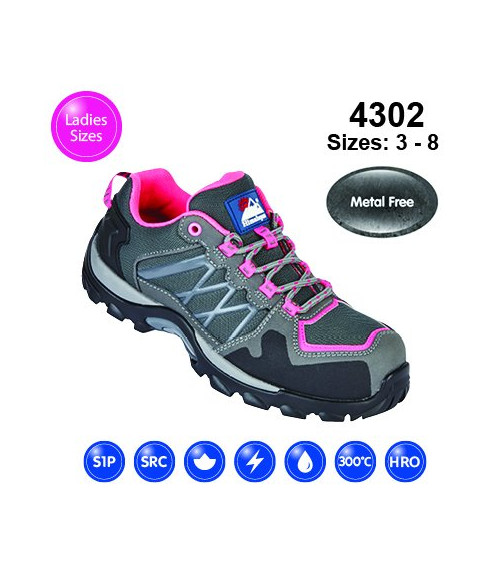4302 Himalayan Grey Pink EVA Rubber Safety Shoe