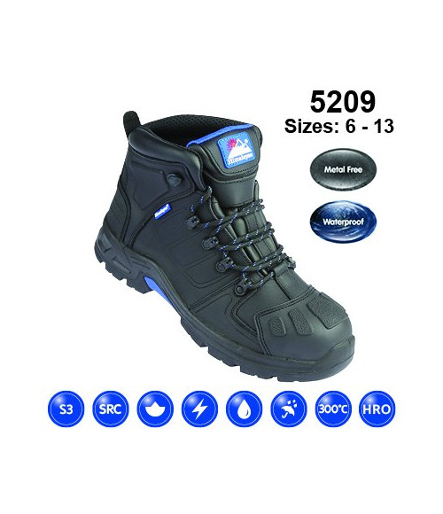 5209 Himalayan #Storm Black Composite Waterproof S3/SRC Safety Boot