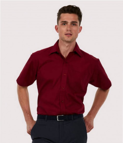 UC710 Mens Poplin Half Sleeve Shirt