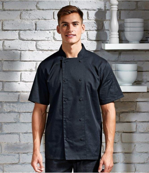 PR902 Premier Coolchecker Short Sleeve Chef's Jacket