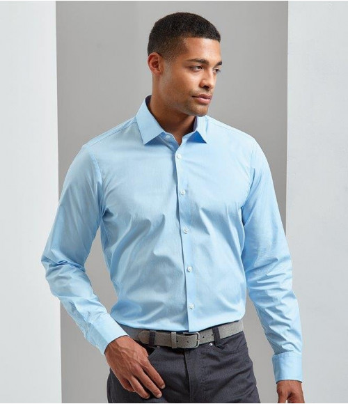 PR244 Premier Long Sleeve Stretch Fit Poplin Shirt