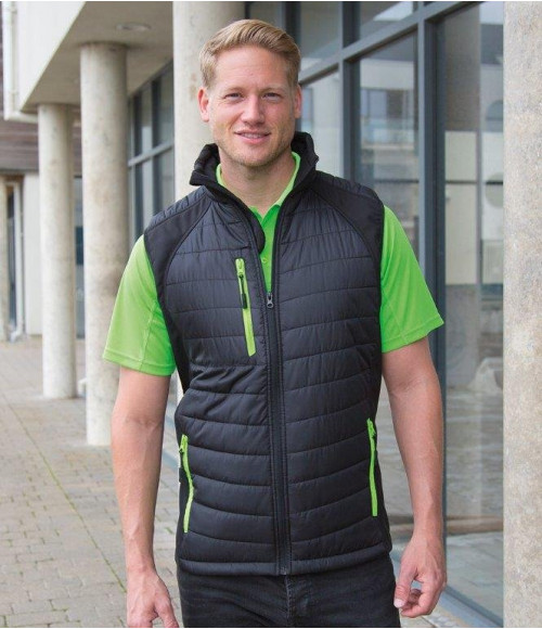 RS238 Result Black Compass Padded Gilet