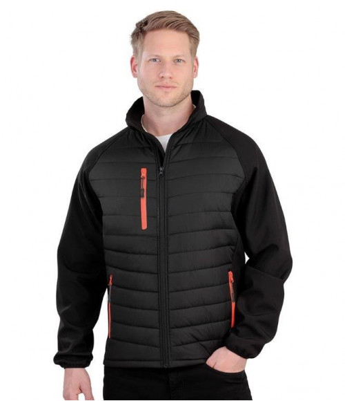 RS237 Result Black Compass Padded Jacket