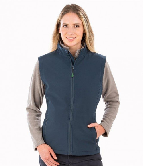 RS902F Result Genuine Recycled Ladies Printable Soft Shell Bodywarmer