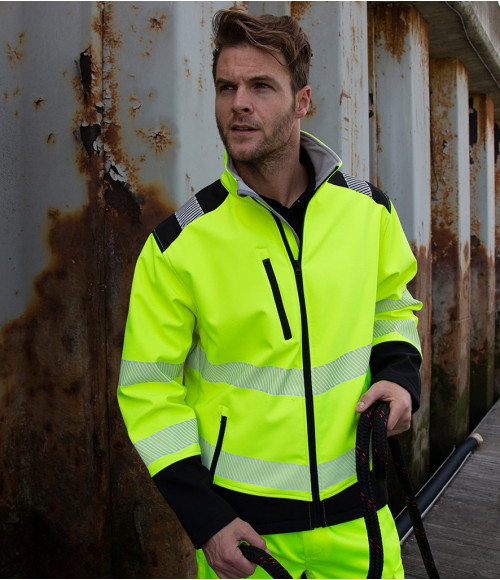 RS476 Result Safe-Guard Printable Ripstop Safety Soft Shell Jacket