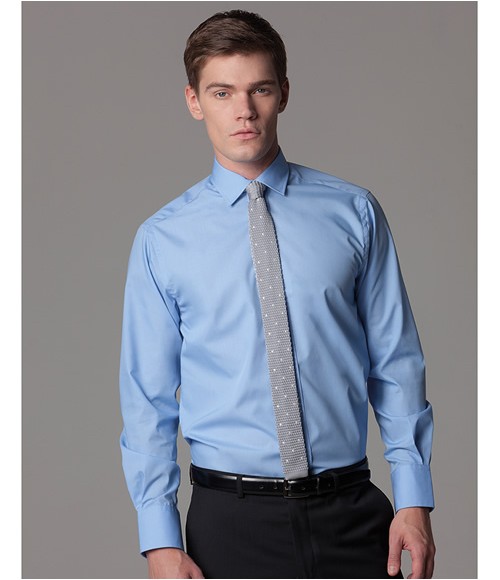 K131 Kustom Kit Long Sleeve Tailored Business Shirt