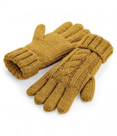 BB497 Beechfield Cable Knit Melange Gloves