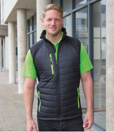 RS238 Result Black Compass Padded Gilet