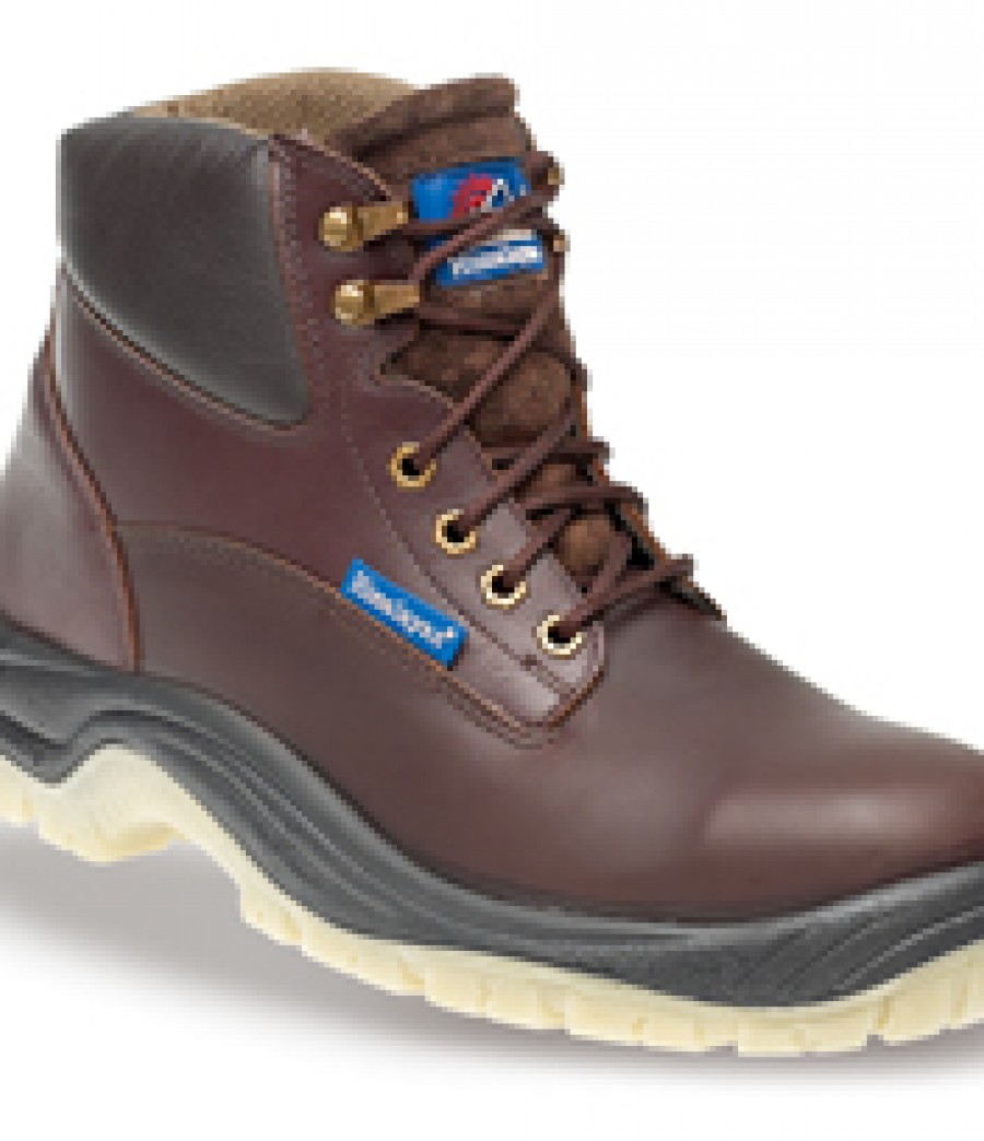 Himalayan 5053 Brown Full Grain Leather Safety Boots - PU/PU Clear Sole ...