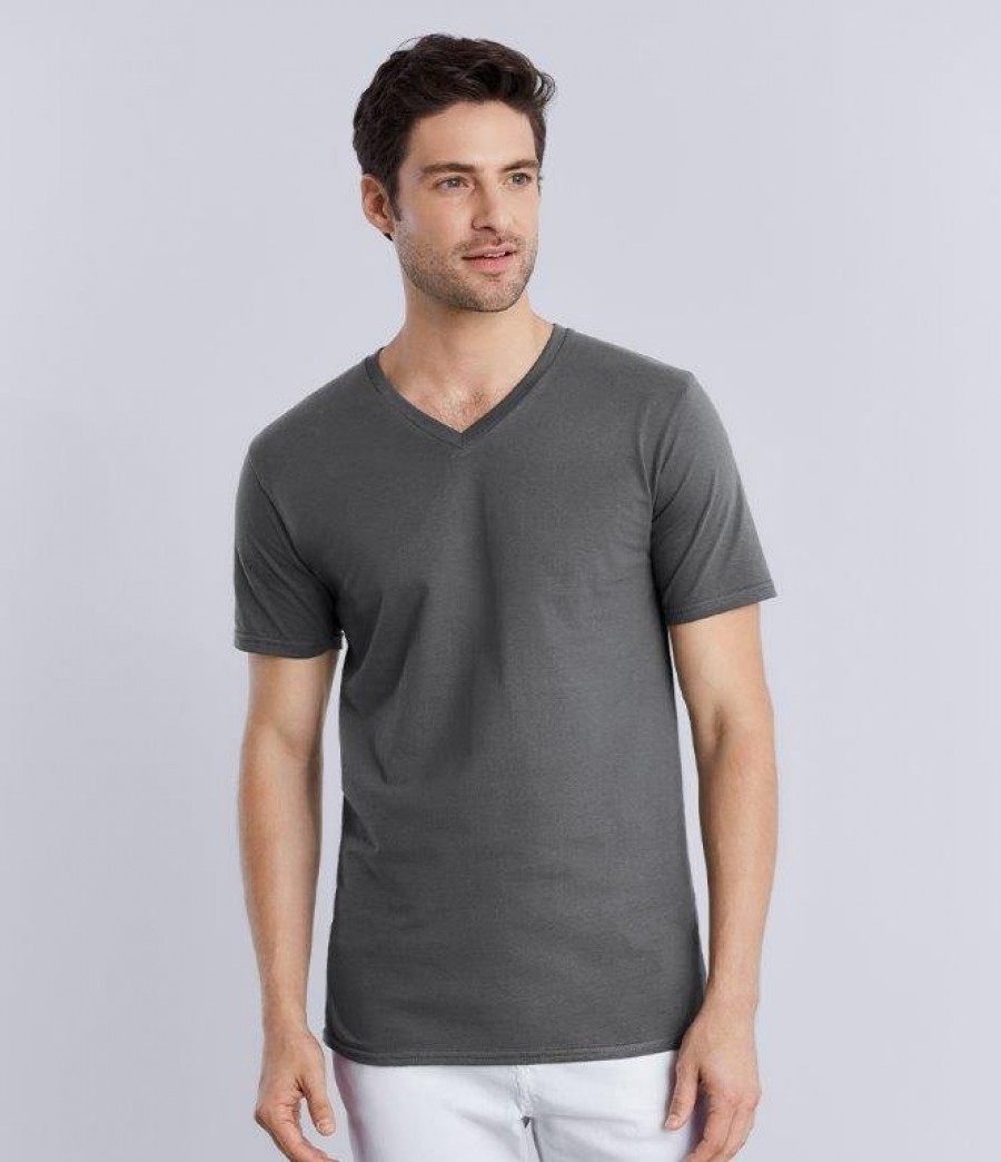 Gildan Premium Cotton V Neck T-Shirt